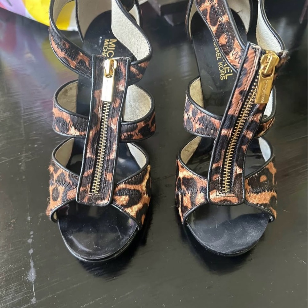 Michael Kors Women's Leopard Print Sandals